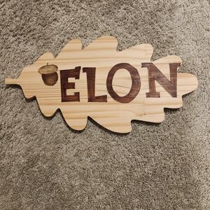Wooden Leaf Wall Decor with Brown Elon Decorations